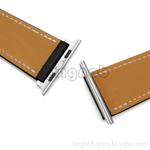 France Calf Leather Strap Bracelet Leather Watch Band For Apple Watch Strap
